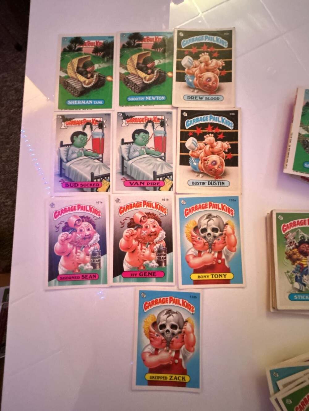 Topps Garbage Pail Kids Series 4 Trading Cards Lot of 9